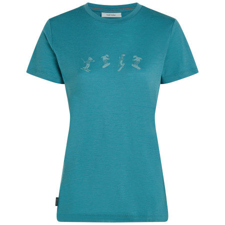 Ženska majica Icebreaker Women Merino 150 Tech Lite SS Tee Snow Day svijetlo plava Topaz