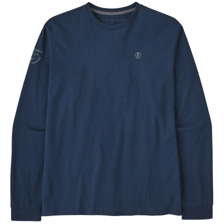 Muška majica Patagonia Forge Mark Responsibili Tee LS tamno plava