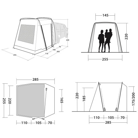Šator za kamper Outwell Desert Van
