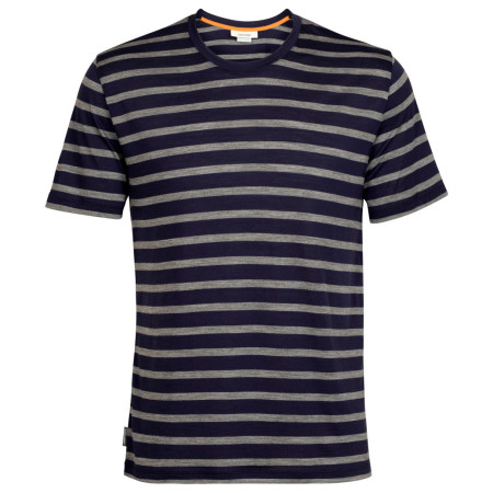 Muška majica Icebreaker Drayden SS Tee Stripe tamno plava