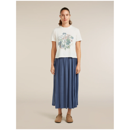 Ženska majica Icebreaker Merino 150 Tech Lite SS Crop Tee NZ Flora