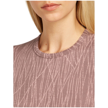 Ženska funkcionalna majica Icebreaker Women Merino 260 Tech Vertex LS Crewe Delta Lines AOP