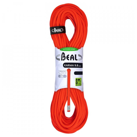 Uže za penjanje Beal Karma 9,8 mm (70 m) narančasta SOLID ORANGE