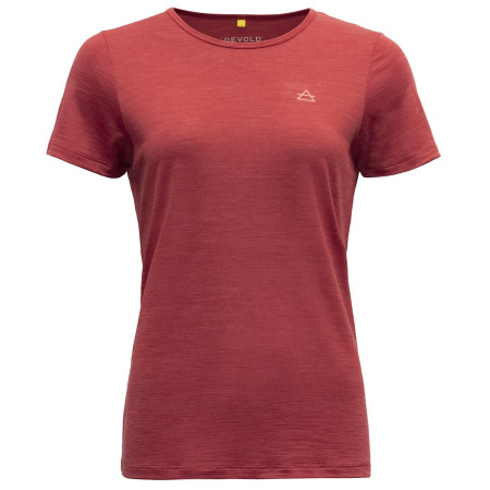 Ženska funkcionalna majica Devold Valldal Merino 130 Tee Wmn crvena