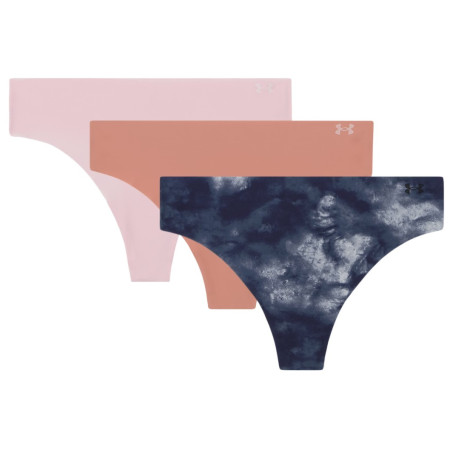 Ženske gaćice Under Armour UA Pure Stretch No Snow Thong - Novelity 3PK siva Gray