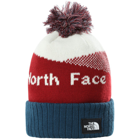Kapa The North Face Recycled Pom Pom crvena/plava Vintgwht/Mntrybu/Crdnlrd