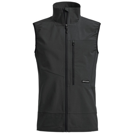 Muški prsluk Ortovox Venet Softshell Vest crna Black Raven