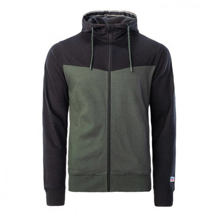 Muška dukserica Hi-Tec Sabarin zelena/crna Deep Forest/Black