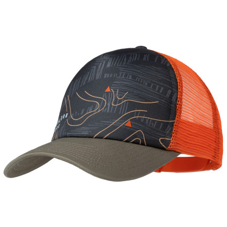 Dječji kačket Buff Trucker Cap Youth zelena/crvena Suber Multi