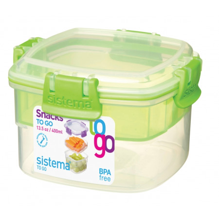 Kutija za hranu Sistema Snacks TO GO 400ml zelena