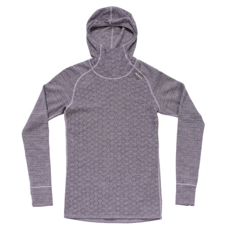 Ženska funkcionalna majica Devold Kvitegga Merino 230 Hoodie Wmn plava ORCHID