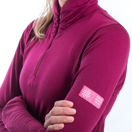 Ženska funkcionalna majica Sensor Merino Active, zip