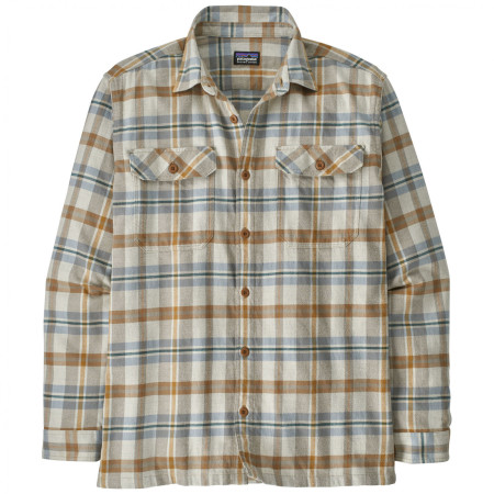 Muška košulja Patagonia Fjord Flannel Shirt Midweight bež