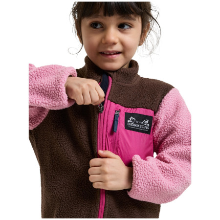 Dječja dukserica Didriksons Anten Kids Fullzip 2 Oyster Pink