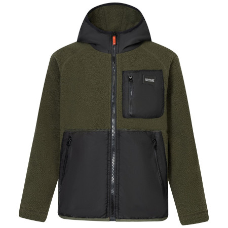 Dječja dukserica Regatta Munro Hybrid Jacket DarkKhak/Blk tamno zelena DarkKhak/Blk