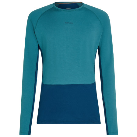 Muške funkcionalne majice Icebreaker Men Merino 200 ZoneKnit LS Crewe plava / svijetloplava Atlant/Topaz/Cb
