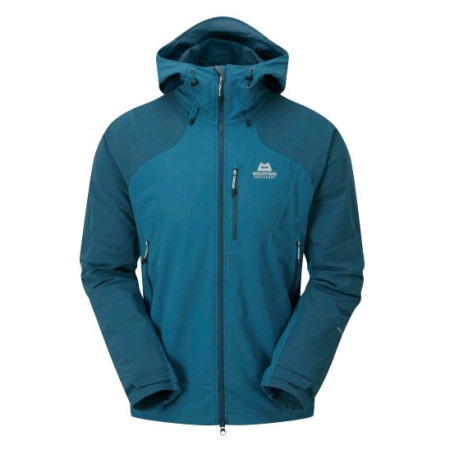 Muška jakna Mountain Equipment Frontier Hooded svijetlo plava InkBlue/LegionBlue