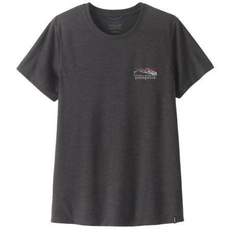 Ženska majica Patagonia Women's Capilene® Cool Trail Shirt - Stratapeaks crna Ink Black