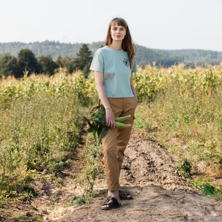 Ženska majica Fjällräven Fjällblomster Logo T-shirt W