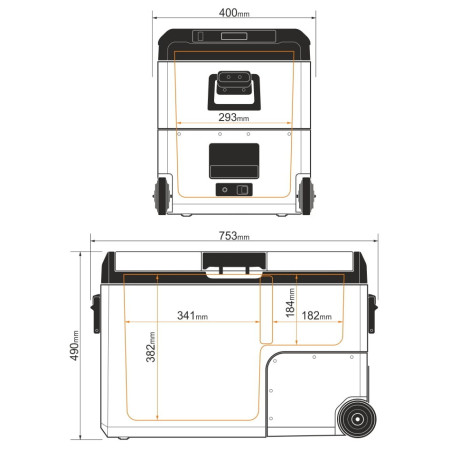 Kompresorski hladnjak Yolco TCX50