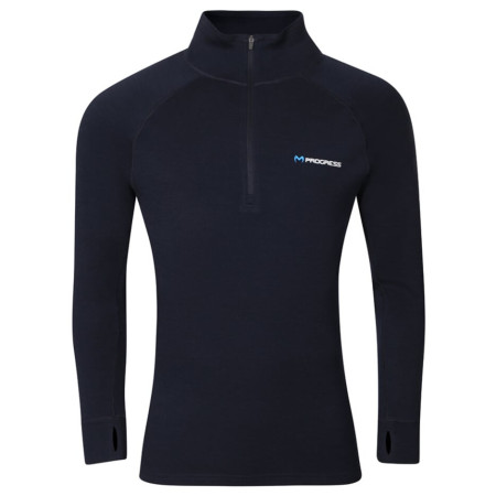 Muške funkcionalne majice dugih rukava Progress MT TRZ 250 crna/plava černo-modrá