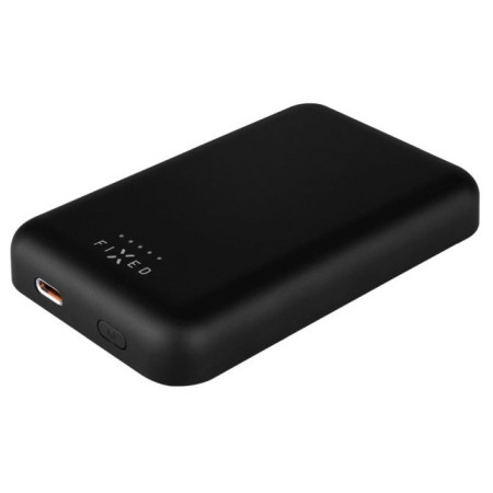 Prijenosna baterija powerbank Fixed MagZen s bežičnim punjenjem crna Black