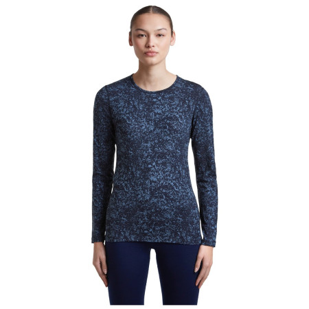 Ženska funkcionalna majica Icebreaker Women M 200 Oasis LS Crewe Moss BloomAOP