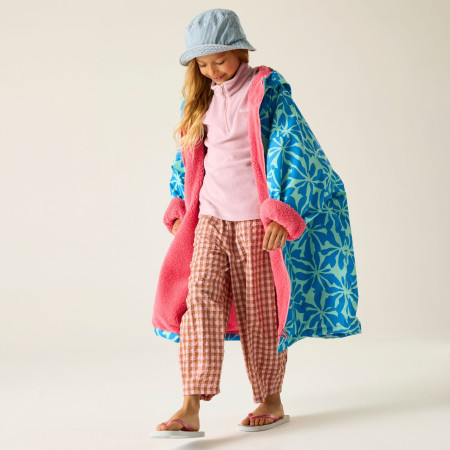 Vodonepropusni kaput Regatta Junior Waterproof Changing Robe SBluFlPiLem