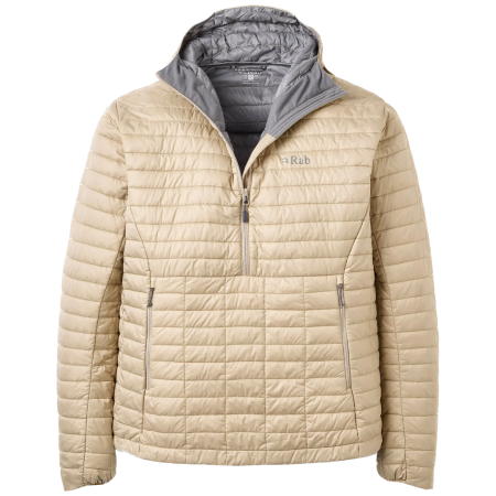 Muška jakna Rab Microlighter Pullover Down Hoody bež