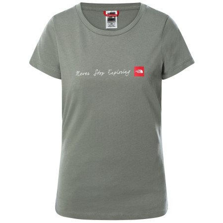 Ženska majica The North Face W S/S Neverstopexploring Tee siva/zelena AgaveGreen
