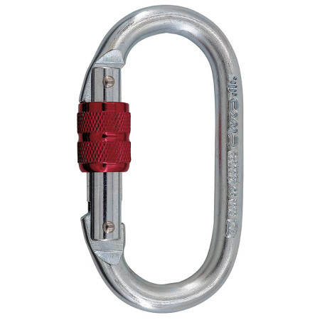 Karabiner Camp Steel Oval Standard Lock srebrena