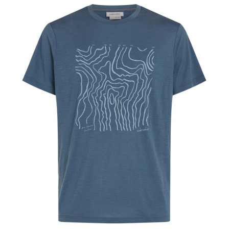 Muške funkcionalne majice Icebreaker M 150 Tech Lite SS Tee Great Heights plava/siva Dawn