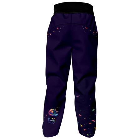 Dječje softshell hlače WAMU Dark Purple