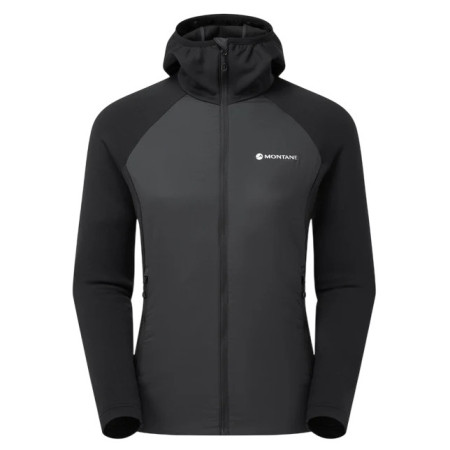Ženska zimska jakna Montane F Sirocco Lite Hoodie crna BLACK
