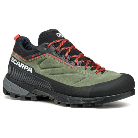 Ženske planinarske cipele Scarpa Rapid Xt Gtx Wmn zelena/crvena Birch-Coral