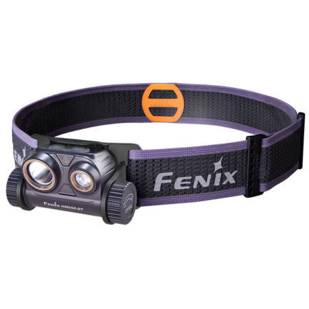 Čeona svjetiljka Fenix HM65R-DT crna/ljubičasta