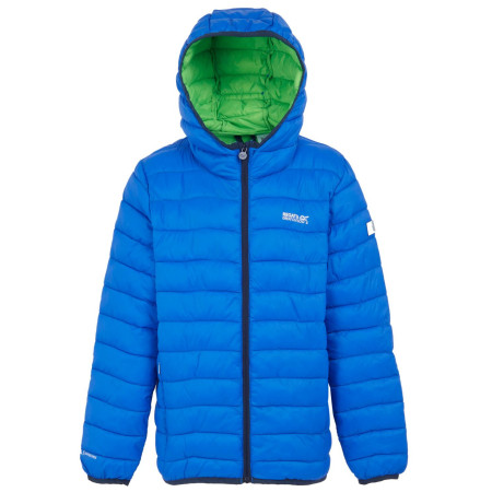 Dječja zimska jakna Regatta Junior Hooded Marizion Aviator Blue plava Aviator Blue Wild Lime
