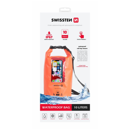 Vodootporna futrola Swissten WATERPROOF ORANŽOVÉ (10L)