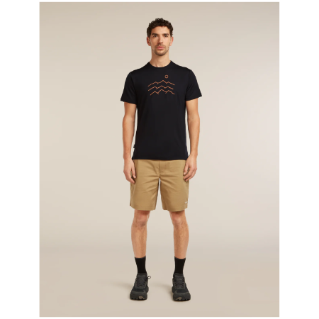 Muške funkcionalne majice Icebreaker Merino Blend 125 Cool-Lite™ Sphere SS Tee Across the Peaks
