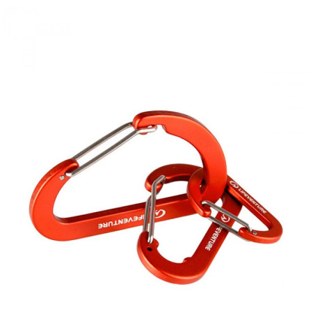Karabiner LifeVenture Karabiners (3 Pack) crvena