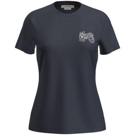 Ženska funkcionalna majica Icebreaker W Mer 150 Tech Lite SS Tee Adventure Rid tamno plava Midnight Navy