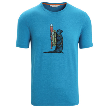 Muška majica Icebreaker Men Central Classic SS Tee Otter Paddle plava