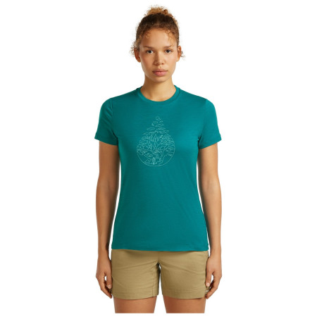 Ženska majica Icebreaker Women Merino 150 Tech Lite SS Tee Hike Path