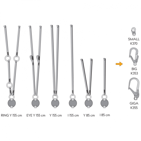 Ublaživač pada Singing Rock Reactor 140 "Y" 85 cm