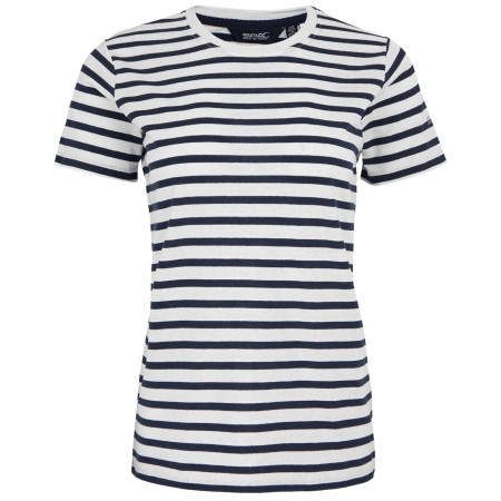 Ženska majica Regatta Bayletta SS Tee bijela/plava Wht/NvyStrpe