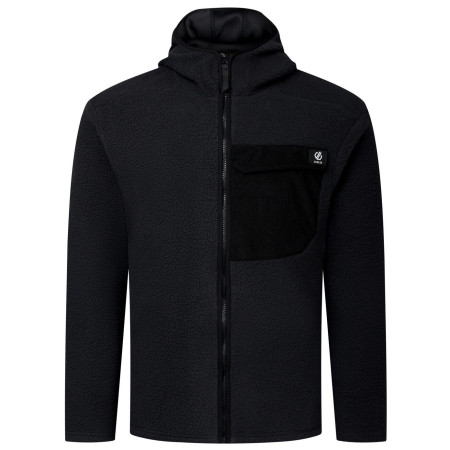 Muška dukserica Dare 2b Firn Hooded Borg Fleece crna Black