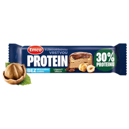 Proteinska pločica Emco Lískový oříšek 45g