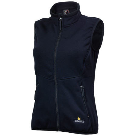 Ženski prsluk Warmpeace Trailmark Powerstretch crna Black