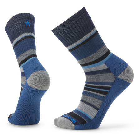 Muške čarape Smartwool Everyday Light Cushion Saturnsphere Crew siva/plava