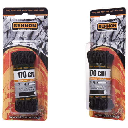 Vezice za cipele Bennon Laces Black Box 170 cm